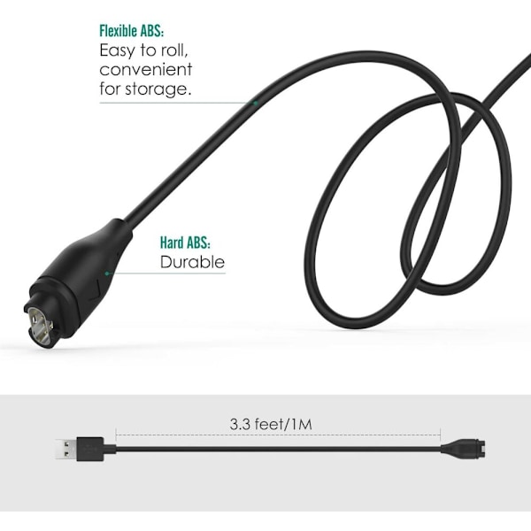 Lader for Garmin Forerunner 45/45S/935/245/55 Music USB-ladekabel