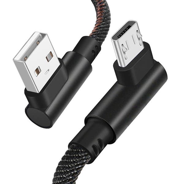 2 stk Micro USB-kabel lader hurtigladekabel ledning for Samsung Android mobiltelefon Red