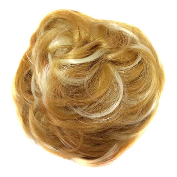 Helppo käyttää Tyylikkäät hiukset Scrunchies Luonnollisesti sotkuiset kiharat nutturit hiustenpidennys-niubi 10