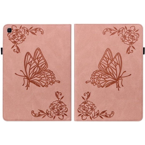 Samsung Galaxy Tab S6 Lite 10.4 2020 Sm P610/p615 Rosa Sommerfugl Nettbrettdeksel
