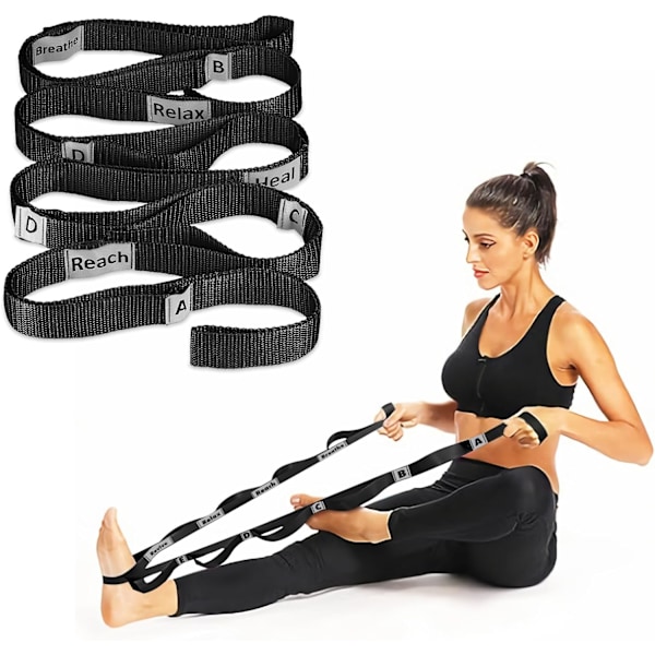 Stretchingband med Bokstäver & Kommentarer - Icke-elastiska Yogaband
