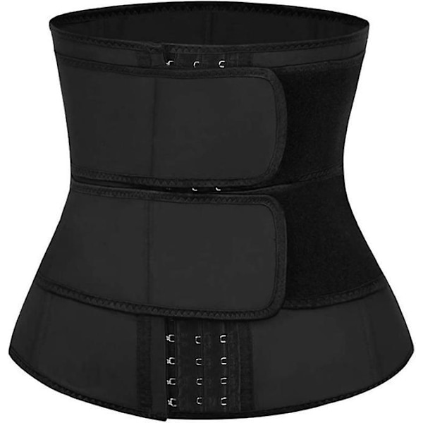 Vyötärötreenaaja Neopreen Hiki Shapewear Sideharso Kääre Lannevyö Kehonmuotoilija Black S
