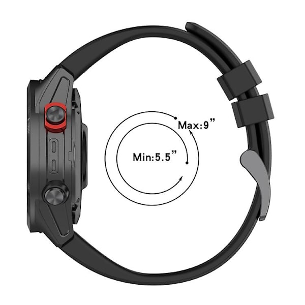 Garmin Fenix ​​6 22 mm:n yksiväriselle watch Red