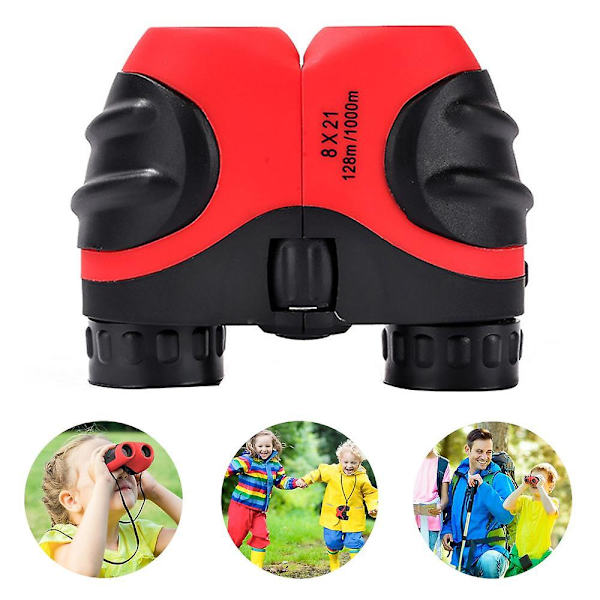 Børnekikkert 8X21 Spyglass Børnekikkert Teleskop Red
