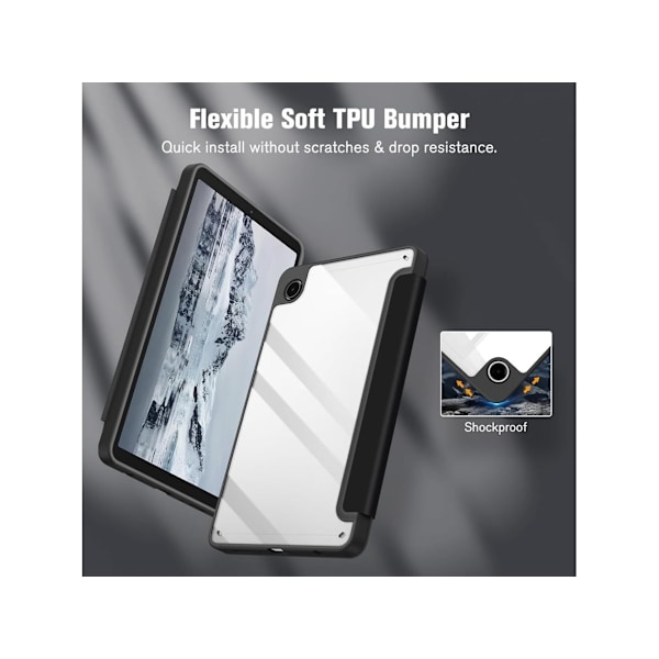 Etui til Samsung Galaxy Tab S8 Plus/s7 Fe/s7 Plus 12.4 (Sort)