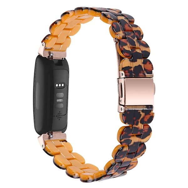 Til Fitbit Inspire 2 / Inspire Oval Resin Watch Band Leopard