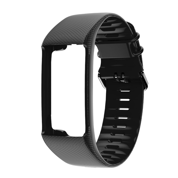 Ersättningsarmband i silikon klockarmband Smart watch kompatibelt - för Polar A360 A370 Black