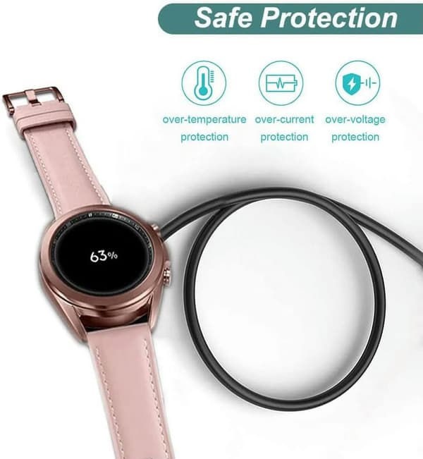 Laddare för Samsung Galaxy Watch 4/4 Classic/3/Active 2/Active, Dock Stand Kompatibel med Galaxy Watch 6/5/4//3/Active 2/Active
