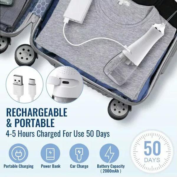 Oral irrigator 5 munstycken 3 lägen USB 300 ml vit tank
