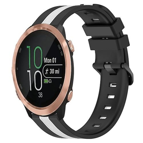 Garmin Forerunner 645 Music 20 mm pystysuuntainen, kaksivärinen watch Black-White