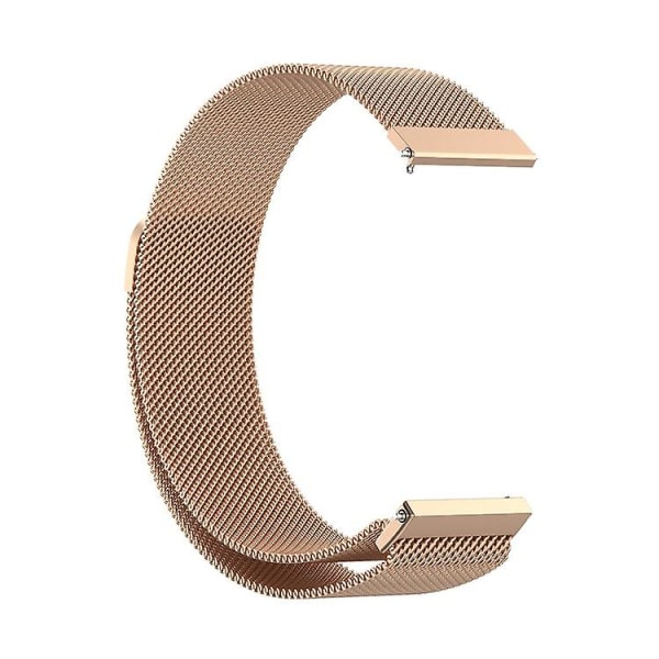 Udskiftningsrem i rustfrit stål, magnetisk Milan Fashion-armbånd til Samsung Galaxy Watch 3 rose gold 22mm