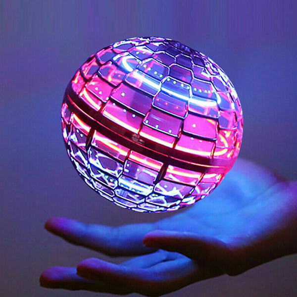 Flying Ball Boomerang Spinner Toys Mini Drone Ufo Barn Pojke Flicka Presenter Pink