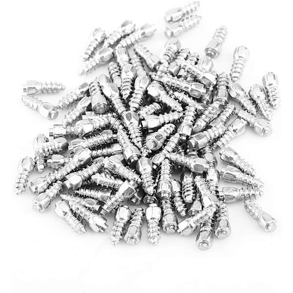 Snödäcksdubbar (100-pack) - 12mm för bil, SUV, ATV, Halkskyddsskruvdubbar