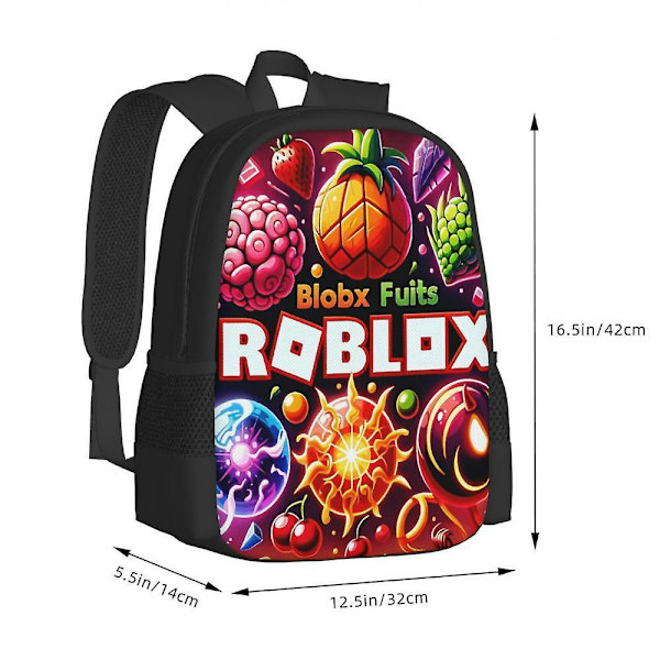 3 st ROBLOX SPEL ROBLOX Rolig Campus Ryggsäck, Unisex Skolstart Justerbar Ryggsäck, Fangleksak-41 Pencil Case 10