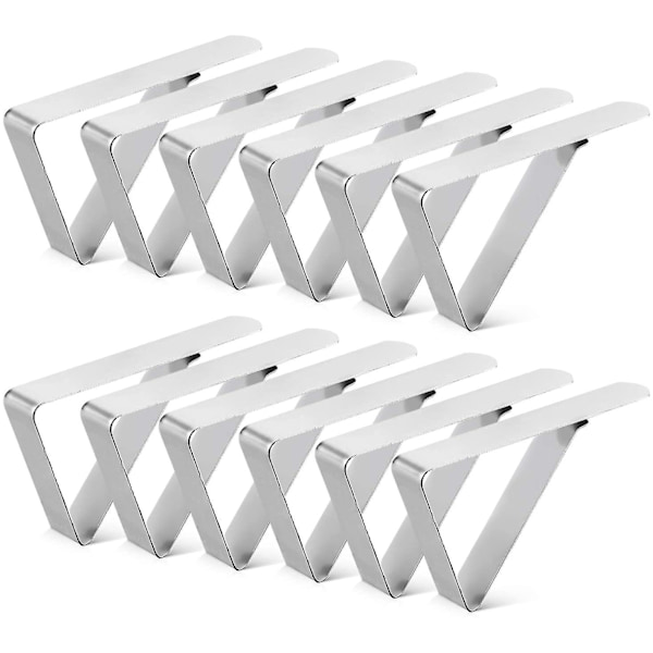 12-pack bordsduksklämmor, picknickbordsklämma, bordsduksklämmor för hemmet
