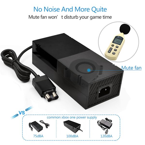 Til Xbox One Strømforsyningsledning Brick Game Console Ac Charger Replacement Adapter UK