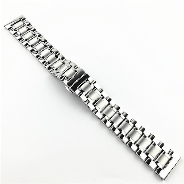 12mm/14mm/15mm/16mm/17mm/18mm/19mm/20mm/21mm/22mm/23mm/24mm/26mm ruostumattomasta teräksestä watch , jossa tasainen kansi Silver 16mm