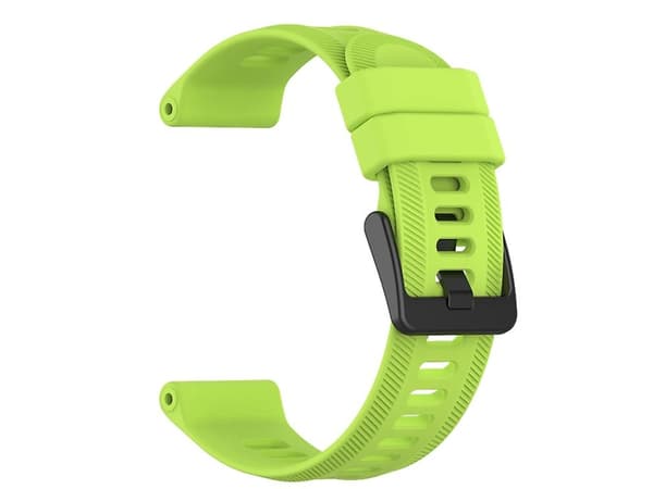 Rem til Garmin Instinct 22Mm Ensfarvet Silikone Urrem Lime