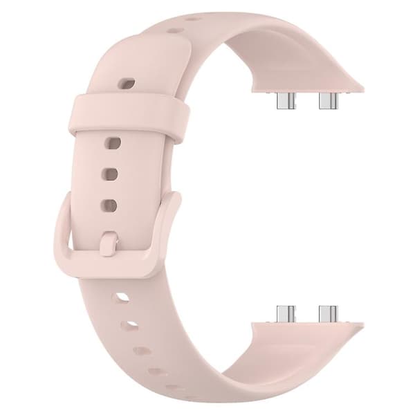 For Oppo Watch 3 Solid Color Soft Silikon Klokkebånd Light Pink