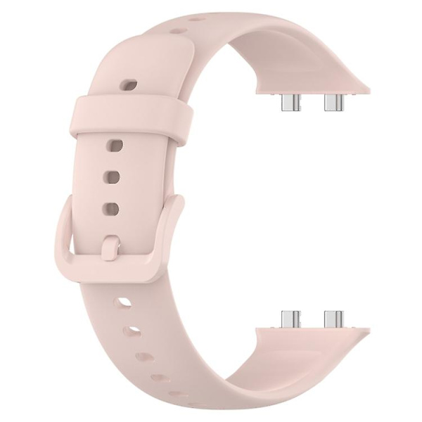 Til Oppo Watch 3 Solid Color Soft Silikone Watch Band Light Pink