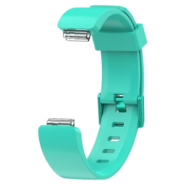 For Fitbit Inspire / Inspire Hr Glossy Surface Silicone Watch Band Lake Blue