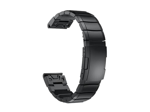 Hihna Garmin Tactix 7 26Mm Musta Turtle Shell Ruostumaton Teräs Rannekoru