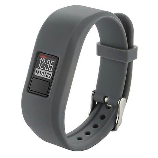 Til Garmin Vivofit 3 Smart Watch Silikone Urbånd, Længde: Cirka 24,2 cm Grey