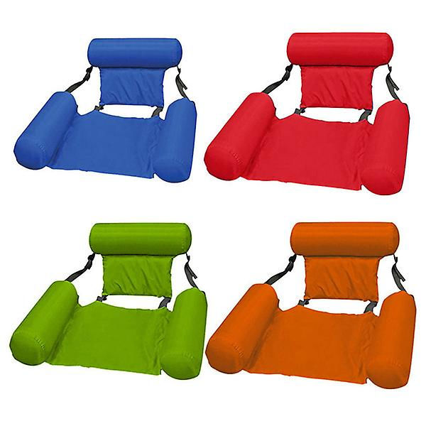 Uppblåsbara madrasser Vatten Simbassäng Tillbehör Hängmatta Loungestolar Pool Float Vattensportleksaker Flytmatta Poolleksaker Red