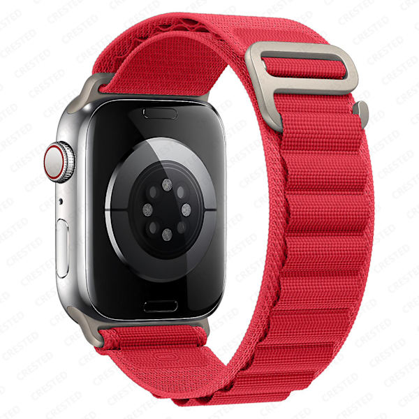 Alpine Loop Rannekoru Apple Watch Ranneke 49mm 44mm 40mm 45mm 41mm 42mm 38mm 38 40 44 45mm Rannekoru Iwatch Ultra Series 7 6 3 Se 8 red 38 40 41mm