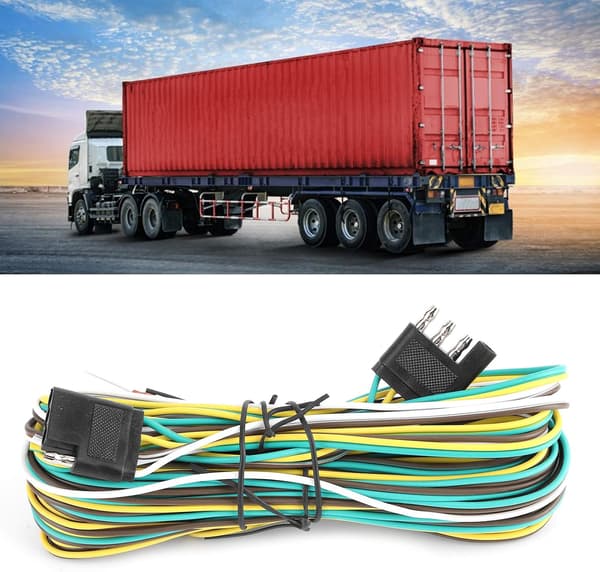 Tilhengerkabelforlengelsessett - 25FT 4-ledninger 4-pin