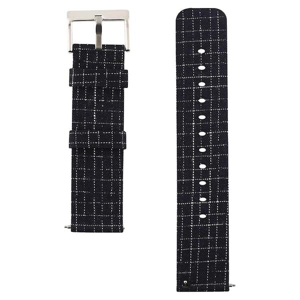 Yksinkertainen watch Fitbit Versalle / Versa 2:lle Black Silver