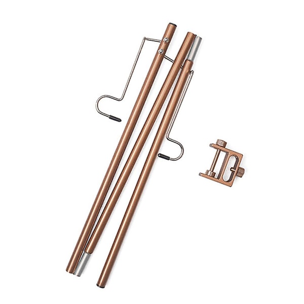 Utomhus camping picknick bärbar ljusstolpe lampstolpe rese aluminiumlegering hopfällbar campingtält lykta ljusstolpe Coffee
