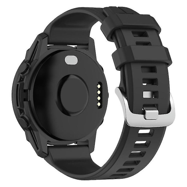Til Garmin Descent G1 / Forerunner 745/945/935 / Approach S62 Solid Color Silicone Watch VDCC Black