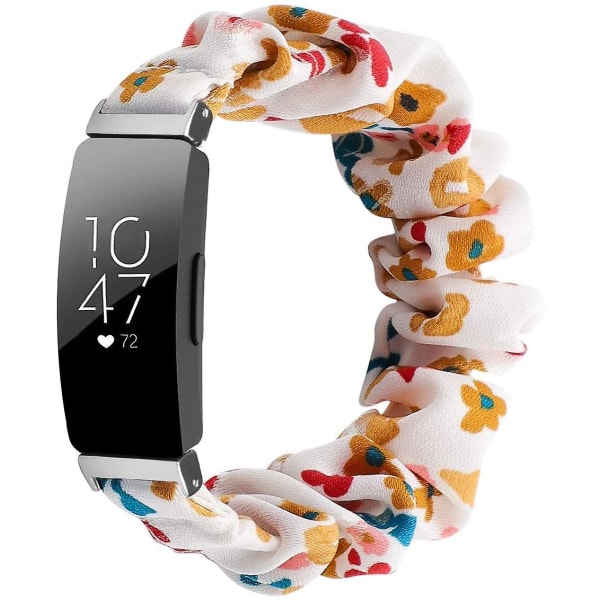 Scrunchies kompatibel med Fitbit Inspire 2 Band/inspire Hr Band/inspire Floral Butterfly Large