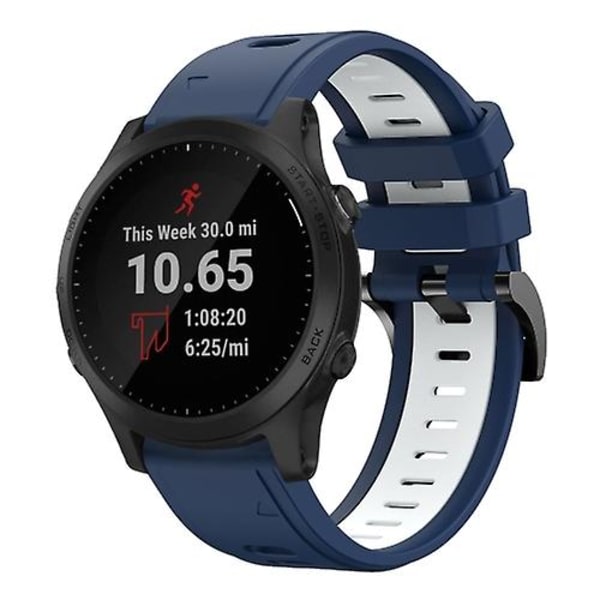 Garmin Forerunner 945 22 mm:n kaksiväriseen watch Midnight Blue - White