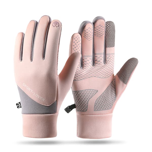 Varme vintersykkelhansker (dame/rosa)