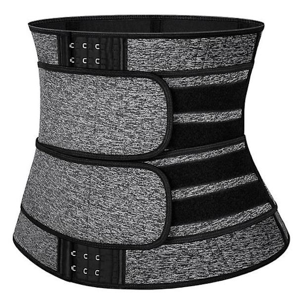 Midjetränare i neopren, svettformare, bandageomslag, ländryggsbälte, kroppsskulpterare Gray S