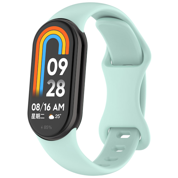 Smartwatch Armband för Xiaomi Band 9/Xiaomi Band 8 Silikonarmband (Grön)