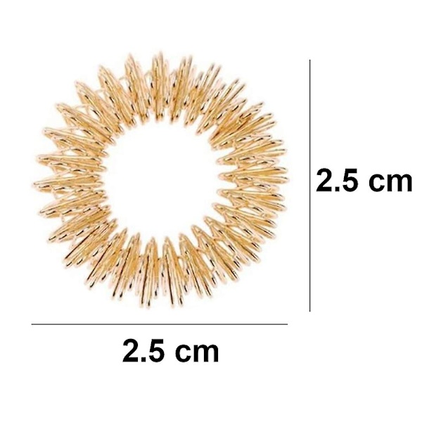 10 st fingertoppar - Mini fjäderdekompressionsfingertoppar för barn och vuxna 10pcs Gold