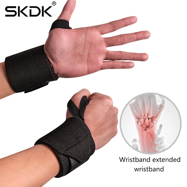 Ett par kompressionsbandage för sport, handledsskydd