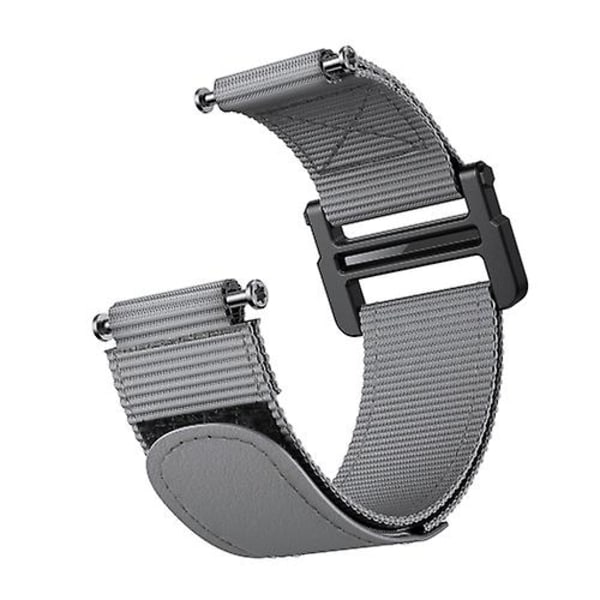 For Garmin Forerunner 735xt Hook And Loop Festener Nylon Watch Band Grey