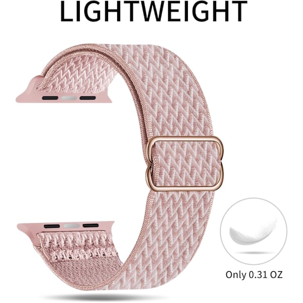 Elastisk Solo Loop-reim kompatibel med Apple Watch-reimer 17 38mm/40mm/41mm