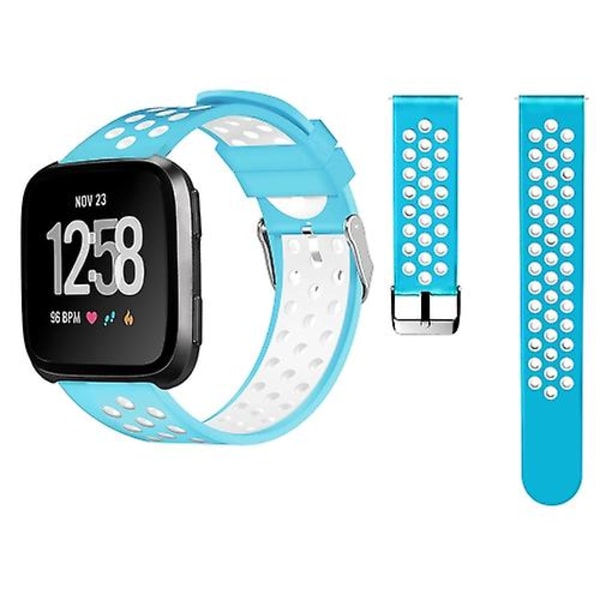 Til Fitbit Versa Simple Fashion Silikone Watch Band Baby Blue
