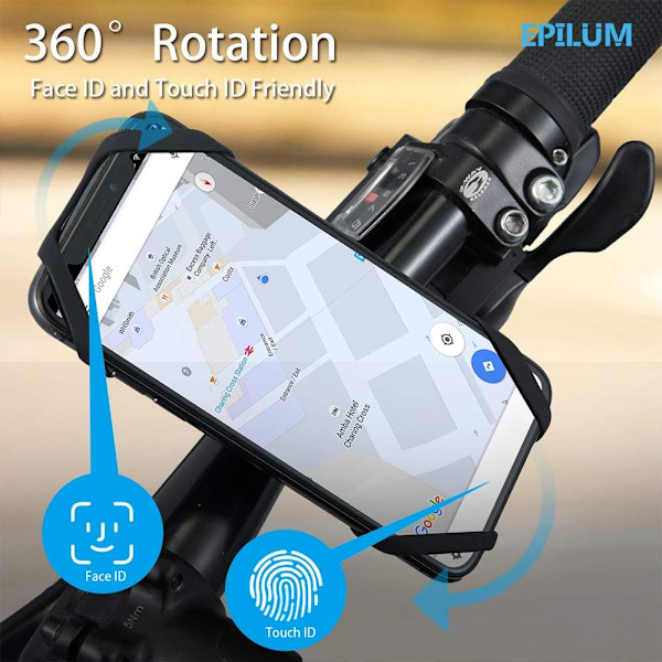 Universal Sykkeltelefonholder - 360° Roterbar Sykkeltelefonfeste