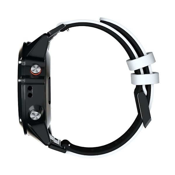 For Garmin Fenix ​​6x tofarget silikon klokkerem White Black