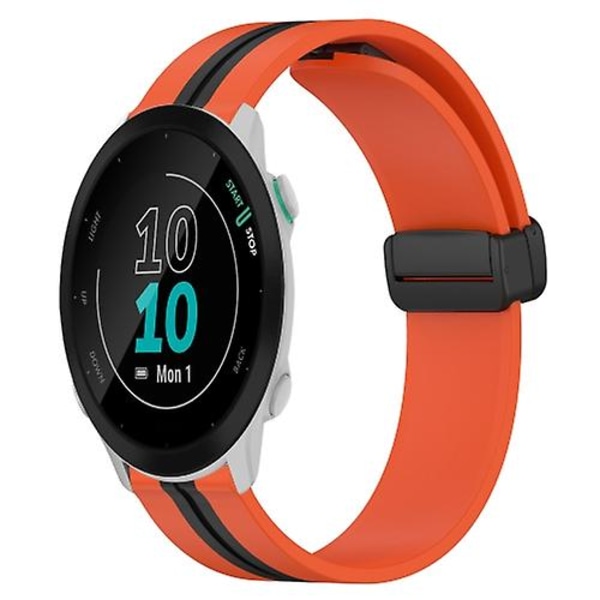 Garmin Forerunner 55 20 mm:n taittuva magneettilukko watch Orange-Black