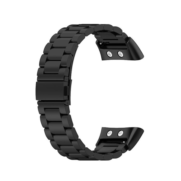 Til Garmin Forerunner 45 / 45s / Swim 2 Universal Three Beads rustfrit stål urbånd Black