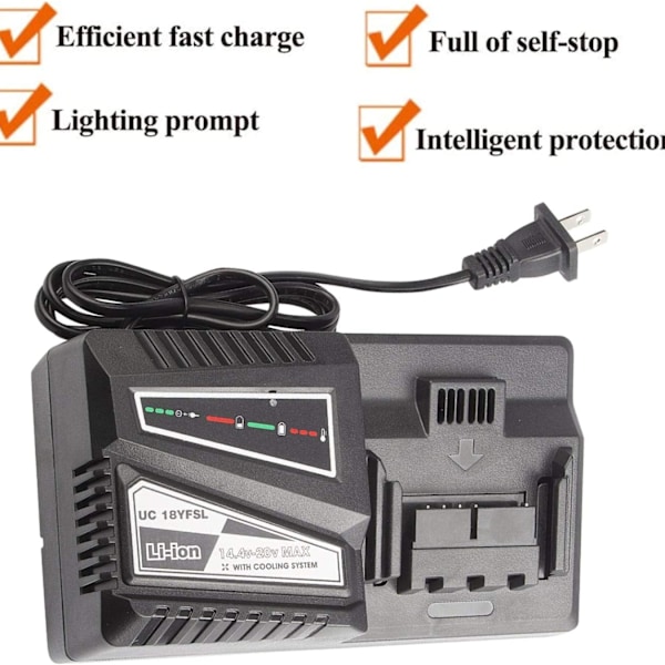 Li-ion batterioplader 14,4v- 18v til Hitachi Bsl1415 Bsl1420 Bsl1440 Bsl1450 EU PLUG