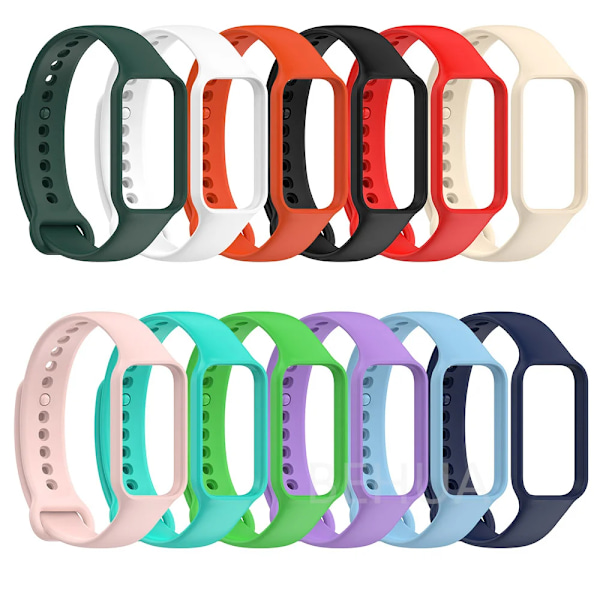 Silikonarmband för Xiaomi Band 8 Active/Redmi Band 2 Smartwatch (Midnattsblå)