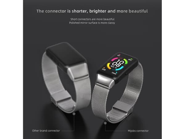Älykellon ranneke Huawei Strap 6 / Honor Strap 6/7 MIJOBS Milan ruostumaton teräs (ruusukulta)